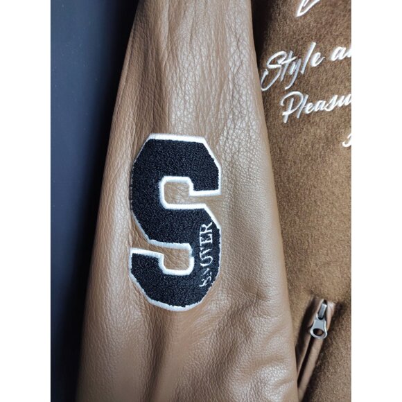 SNOVER Men’s Brown Bomber Jacket Size XL – Signature Premium Outerwear NWT - Picture 3 of 15